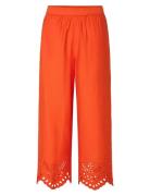 Yaselva Hw Ankle Pant S. Bottoms Trousers Straight Leg Orange YAS