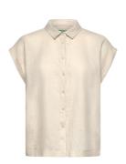 Shirt Tops Shirts Short-sleeved White United Colors Of Benetton