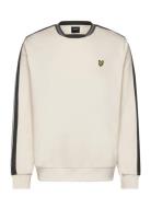 Contrast Taped Sweatshirt Tops Sweat-shirts & Hoodies Sweat-shirts Whi...