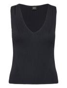 Flani Tops Knitwear Jumpers Black BOSS