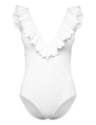 Justine Swimsuit Uimapuku Uima-asut White Malina