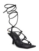 Penny Heels With Straps Korolliset Sandaalit Black Malina