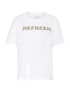 Kalunda T-Shirt Tops T-shirts & Tops Short-sleeved White Kaffe