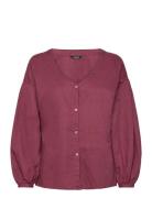 Blouse Emina Tops Blouses Long-sleeved Purple Lindex