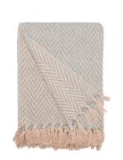 Throw Home Textiles Cushions & Blankets Blankets & Throws Beige Au Mai...