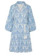 Yascinni 3/4 Dress S. Polvipituinen Mekko Blue YAS