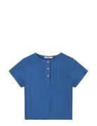 Cha Cha Ss Shirt Tops T-shirts Short-sleeved Blue Fliink