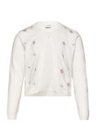 Cardigan Flower Neuletakki White Lindex
