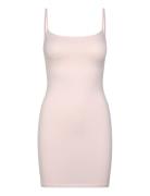 Basic Mini Slip Dress Lyhyt Mekko Pink Gina Tricot