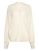 Chunky Knitted Cardigan Tops Knitwear Cardigans Cream Gina Tricot