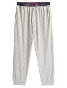 Jersey Pj Pant Cuffed Print Olohousut Grey Tommy Hilfiger