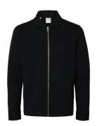 Slhjackie Sweat Zip Jacket Noos Ohut Takki Black Selected Homme