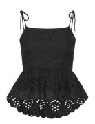 Libby Blouse Tops Blouses Sleeveless Black Noella