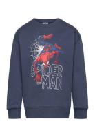 Spider-Man Sweatshirt Tops Sweat-shirts & Hoodies Sweat-shirts Navy Li...