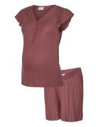Mltrinity Lia Jrs Pyjamas Set 2F Pyjama Burgundy Mamalicious