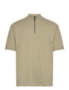 Pe_Mixed Tops T-shirts Short-sleeved Khaki Green BOSS