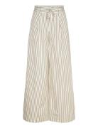Lr-Lucilla Bottoms Trousers Wide Leg Cream Levete Room