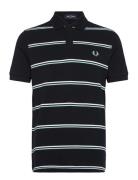 Striped Polo Shirt Tops Polos Short-sleeved Navy Fred Perry