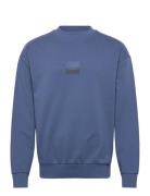 Dusplited Tops Sweat-shirts & Hoodies Sweat-shirts Blue HUGO