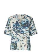 Mabarea Tops T-shirts & Tops Short-sleeved Blue Masai