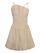 Cmbrinda-Dress Lyhyt Mekko Beige Copenhagen Muse