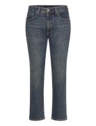 Mid-Rise Straight Ankle Jean Bottoms Jeans Straight-regular Blue Laure...