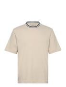Anf Mens Knits Tops T-shirts Short-sleeved Cream Abercrombie & Fitch
