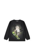Rube Tops T-shirts Long-sleeved T-shirts Black Molo
