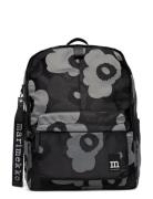Zip Top Backpack Unikko Reppu Laukku Black Marimekko