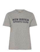 Reg Graphic Ss T-Shirt Tops T-shirts & Tops Short-sleeved Grey GANT