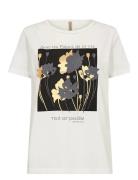 Sc-Derby Fp Tops T-shirts & Tops Short-sleeved Cream Soyaconcept