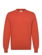 Textured Cotton C-Neck Tops Sweat-shirts & Hoodies Sweat-shirts Orange...
