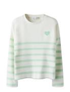 Nkfline Ls Knit Ps Noos Tops Knitwear Pullovers White Name It