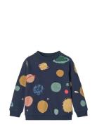 Thora Printed Sweatshirt Tops Sweat-shirts & Hoodies Sweat-shirts Navy...