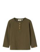 Nmmluno Ls Slim Top Lil Tops T-shirts Long-sleeved T-shirts Brown Lil'...