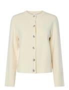 Yaspimi Ls Knit Cardigan S. - D2D Tops Knitwear Cardigans Cream YAS