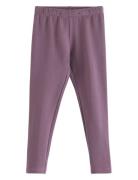 Leggings Basic Brushed Inside Bottoms Leggings Purple Lindex