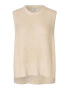 Mafarrin Vests Knitted Vests Cream Masai