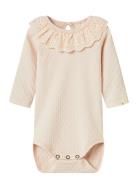 Nbfkira Ls Slim Body Lil Bodies Long-sleeved Pink Lil'Atelier