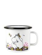 Moomin Enamel Mug 25Cl Home Tableware Cups & Mugs Coffee Cups White Mu...