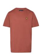 Plain T-Shirt Tops T-shirts Short-sleeved Orange Lyle & Scott