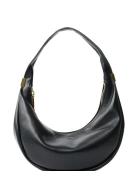 Pinched Soft Crescent Sm Bags Top Handle Bags Black Calvin Klein