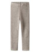 Nmfwang Wool Neddle Legging Solid Noos Bottoms Leggings Beige Name It