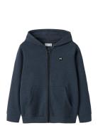 Nkmvimo Ls Sweat Card Bru Noos Tops Sweat-shirts & Hoodies Hoodies Nav...