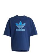 Trefoil Tee Tops T-shirts Short-sleeved Blue Adidas Originals