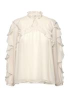 Blouse Nils Tops Blouses Long-sleeved Cream Ba&sh