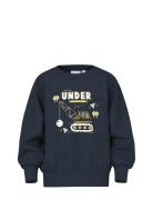 Nmmvion Ls Nreg Sweat Unb Tops Sweat-shirts & Hoodies Sweat-shirts Nav...