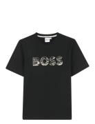 Short Sleeves Tee-Shirt Tops T-shirts Short-sleeved Black BOSS