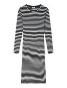 2X2 Cotton Stripe Duba Dress Polvipituinen Mekko Blue Mads Nørgaard