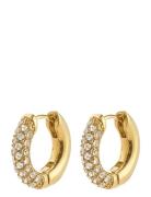 Tatum Small Hoops Gold-Plated Accessories Jewellery Earrings Hoops Gol...